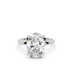 IGI 3.00ct Lab Grown Oval Diamond Solitaire Engagement Ring Platinum or 18ct Gold - The Montpellier Classic Oval