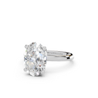 IGI 3.00ct Lab Grown Oval Diamond Solitaire Engagement Ring Platinum or 18ct Gold - The Montpellier Classic Oval