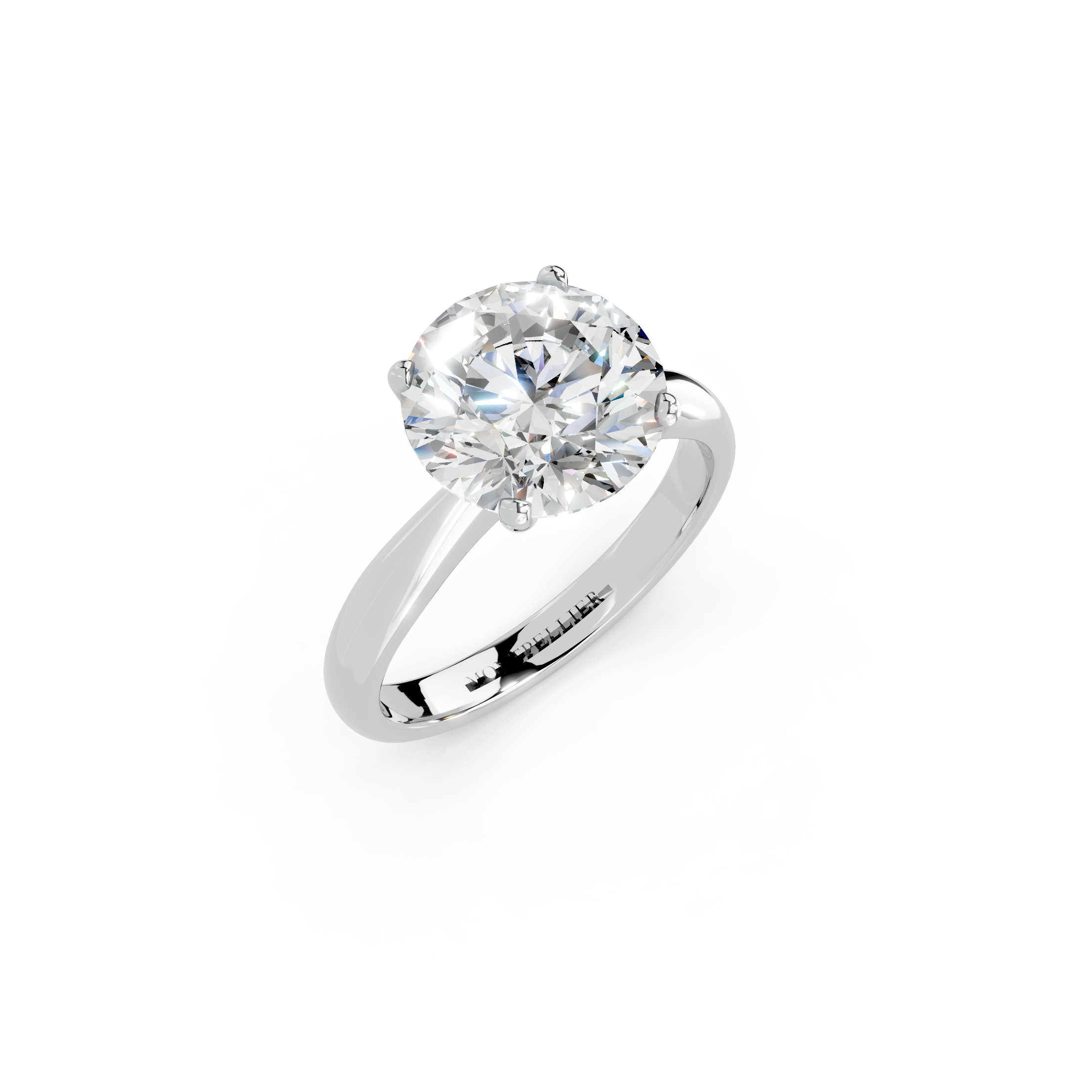 IGI 3.00ct Lab Grown Diamond Solitaire Engagement Ring - The Montpellier Tulip