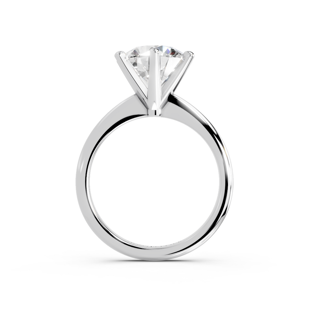 IGI 3.00ct Lab Grown Diamond Solitaire Engagement Ring - The Montpellier Classic 6 Claw