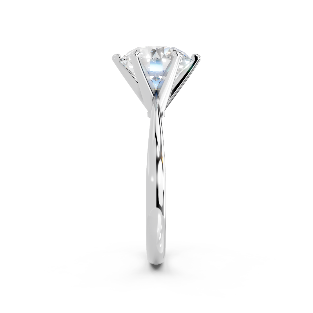 IGI 3.00ct Lab Grown Diamond Solitaire Engagement Ring - The Montpellier Classic 6 Claw