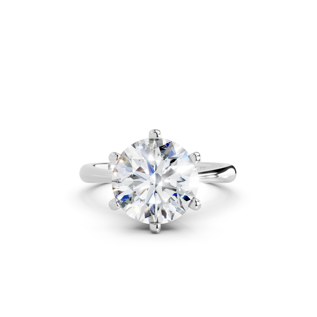 IGI 3.00ct Lab Grown Diamond Solitaire Engagement Ring - The Montpellier Classic 6 Claw