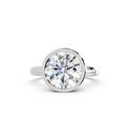 IGI 3.00ct Lab Grown Round Bezel Set Diamond Solitaire Engagement Ring Platinum or 18ct Gold