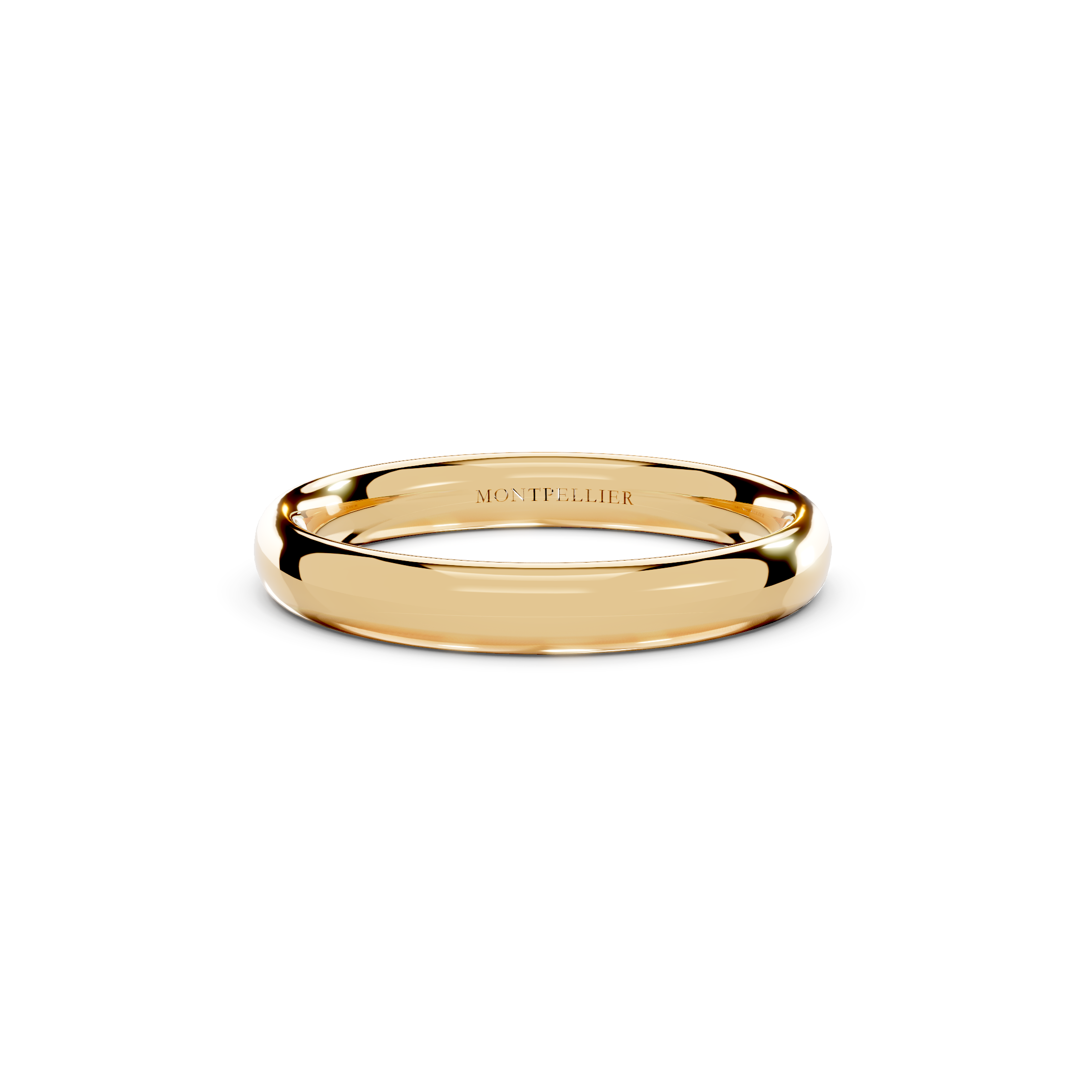 3.0mm Montpellier Fibonacci Wedding Band Platinum or 18ct Gold