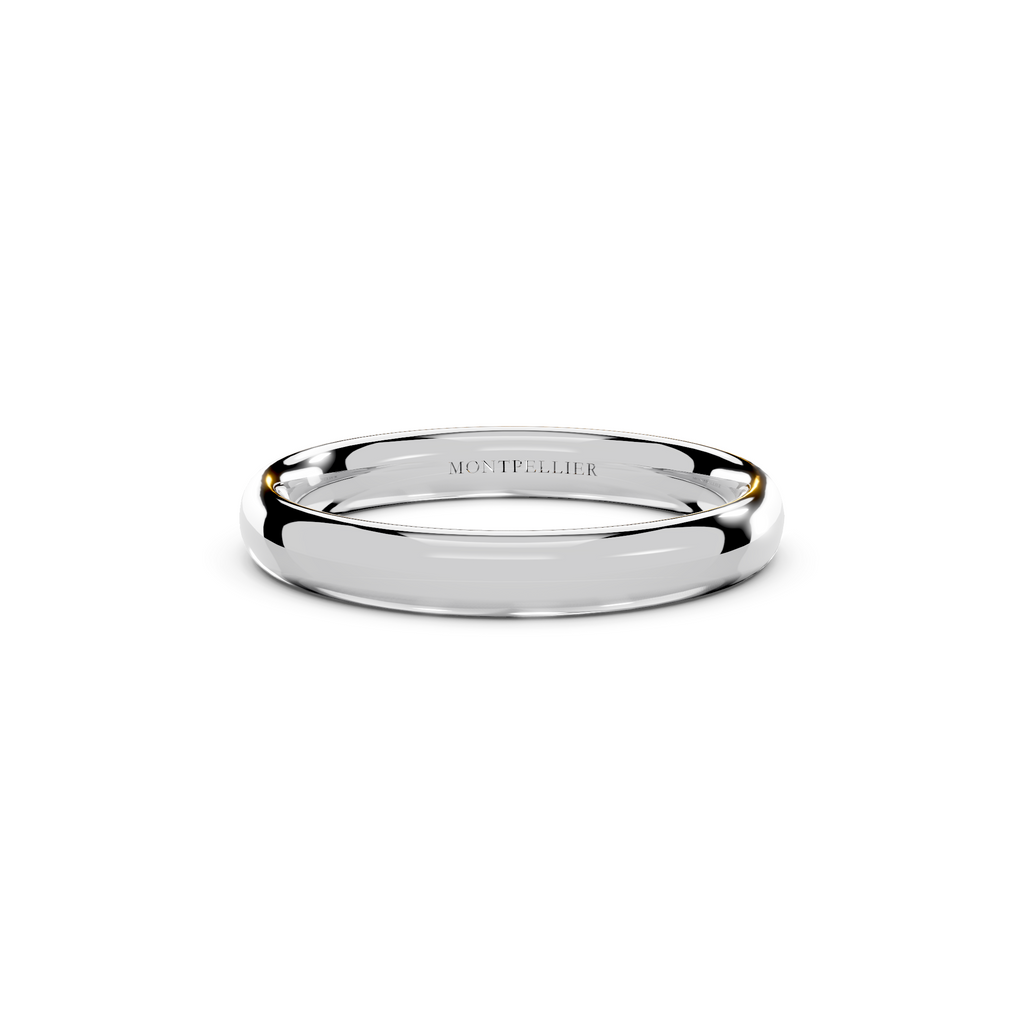3.0mm Montpellier Fibonacci Wedding Band Platinum or 18ct Gold