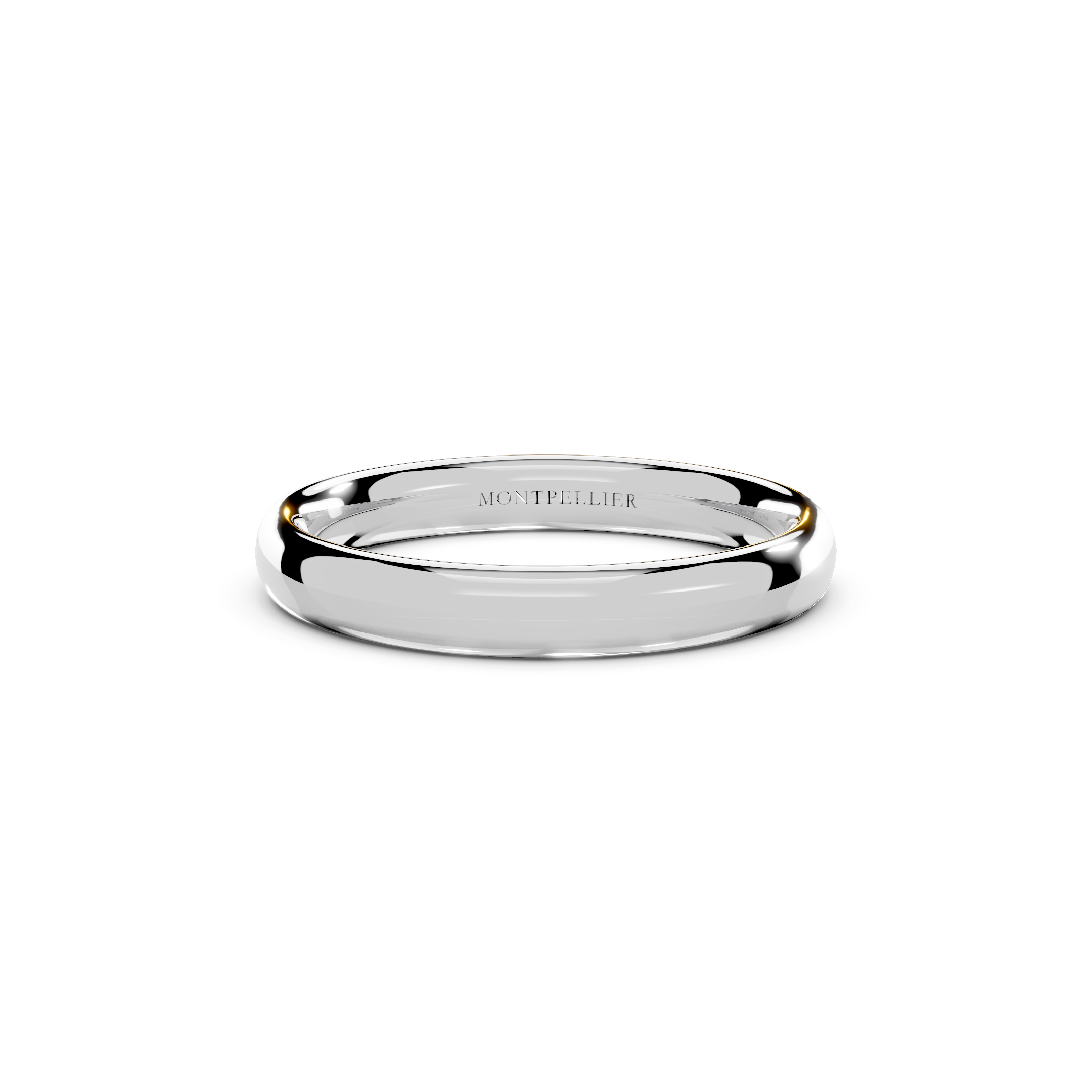 3.0mm Montpellier Fibonacci Wedding Band Platinum or 18ct Gold