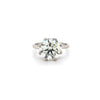 4.02ct M/SI1 Round Brilliant Cut Diamond Solitaire Set in 18ct White Gold