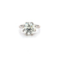 4.02ct M/SI1 Round Brilliant Cut Diamond Solitaire Set in 18ct White Gold