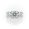 4.63ct F/VS1 Round Brilliant Cut LAB Diamond 3 Stone Ring Set in White Gold