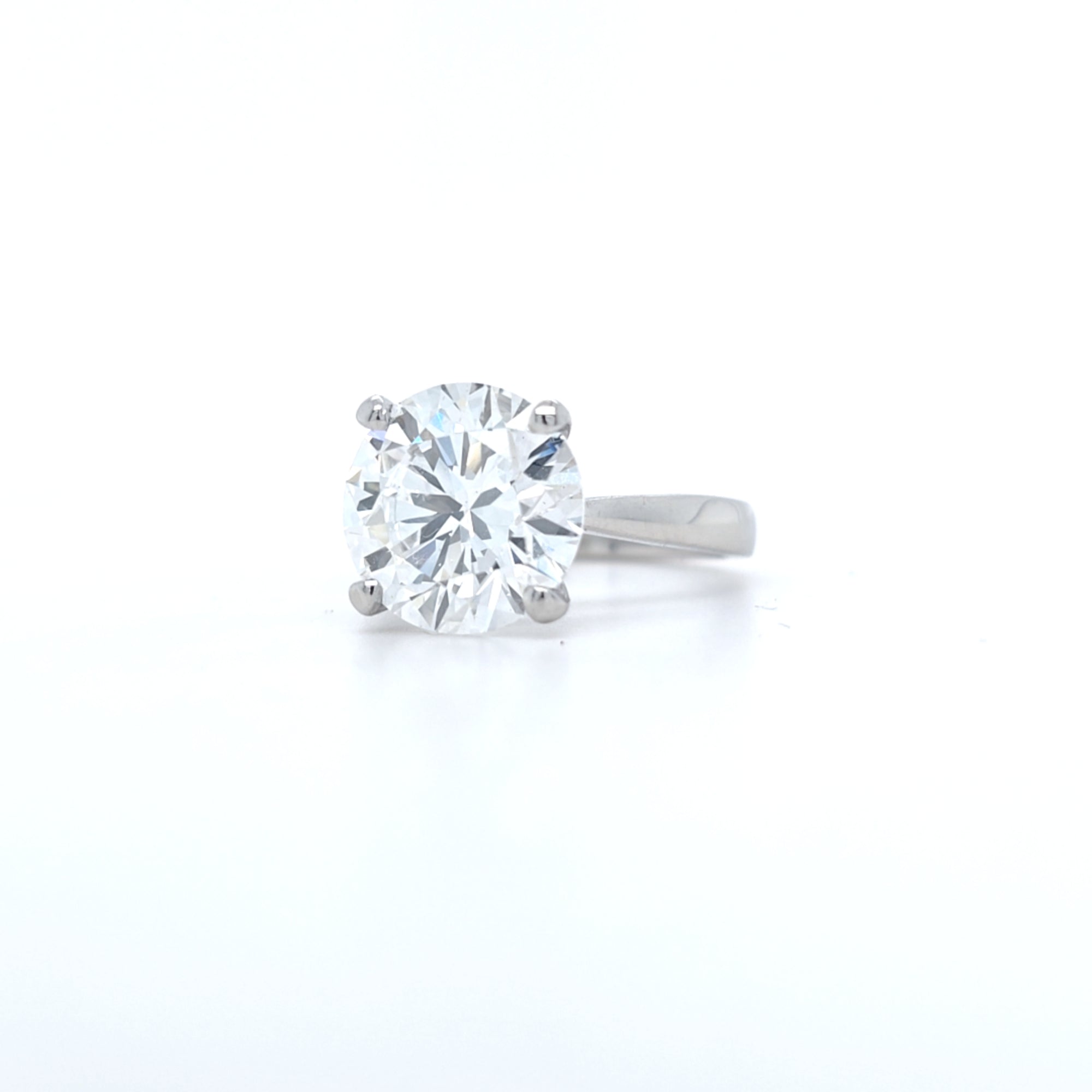 4 Claw Platinum 5ct LAB Diamond Ring