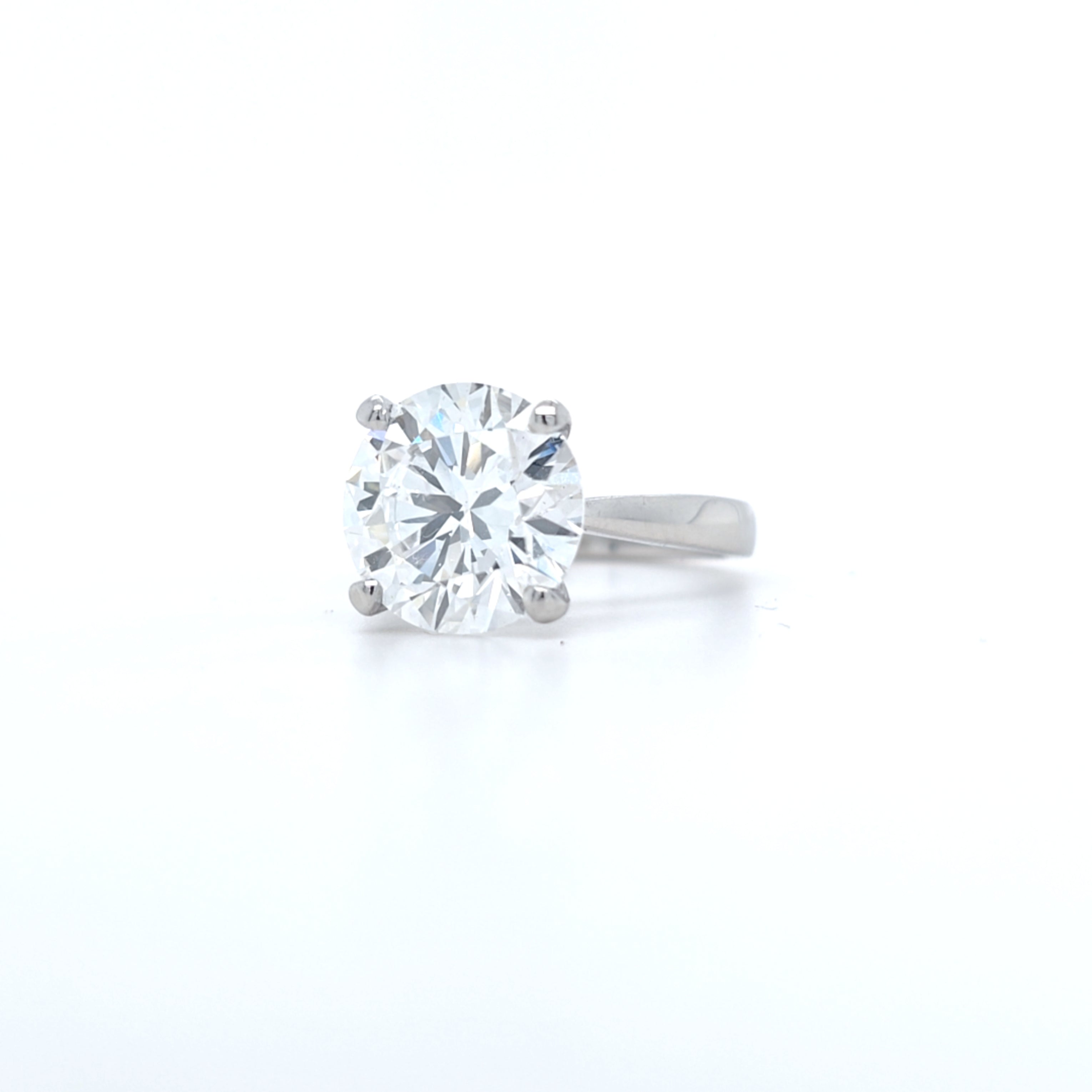 4 Claw Platinum 5ct LAB Diamond Ring