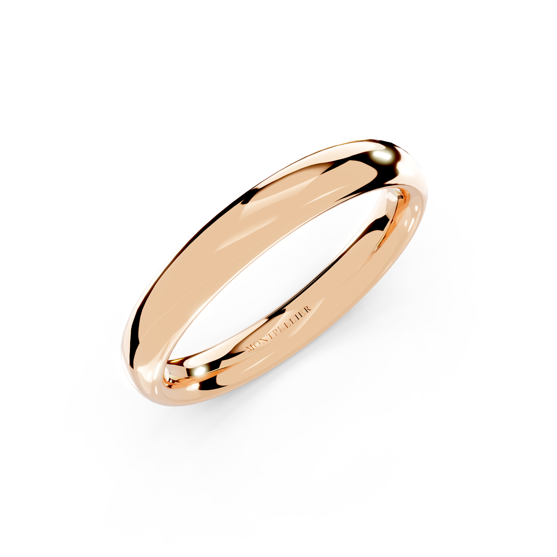 4.0mm Montpellier Fibonacci Wedding Band Platinum or 18ct Gold