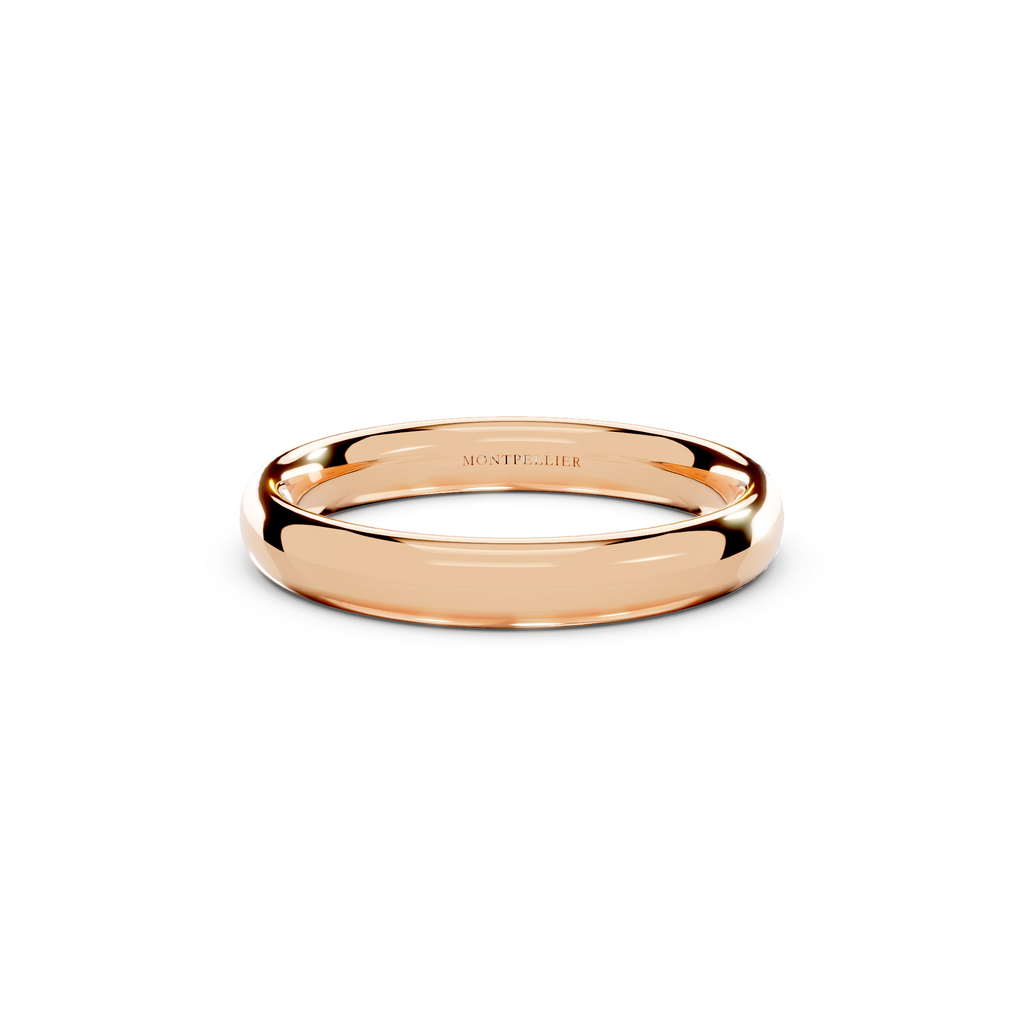 4.0mm Montpellier Fibonacci Wedding Band Platinum or 18ct Gold