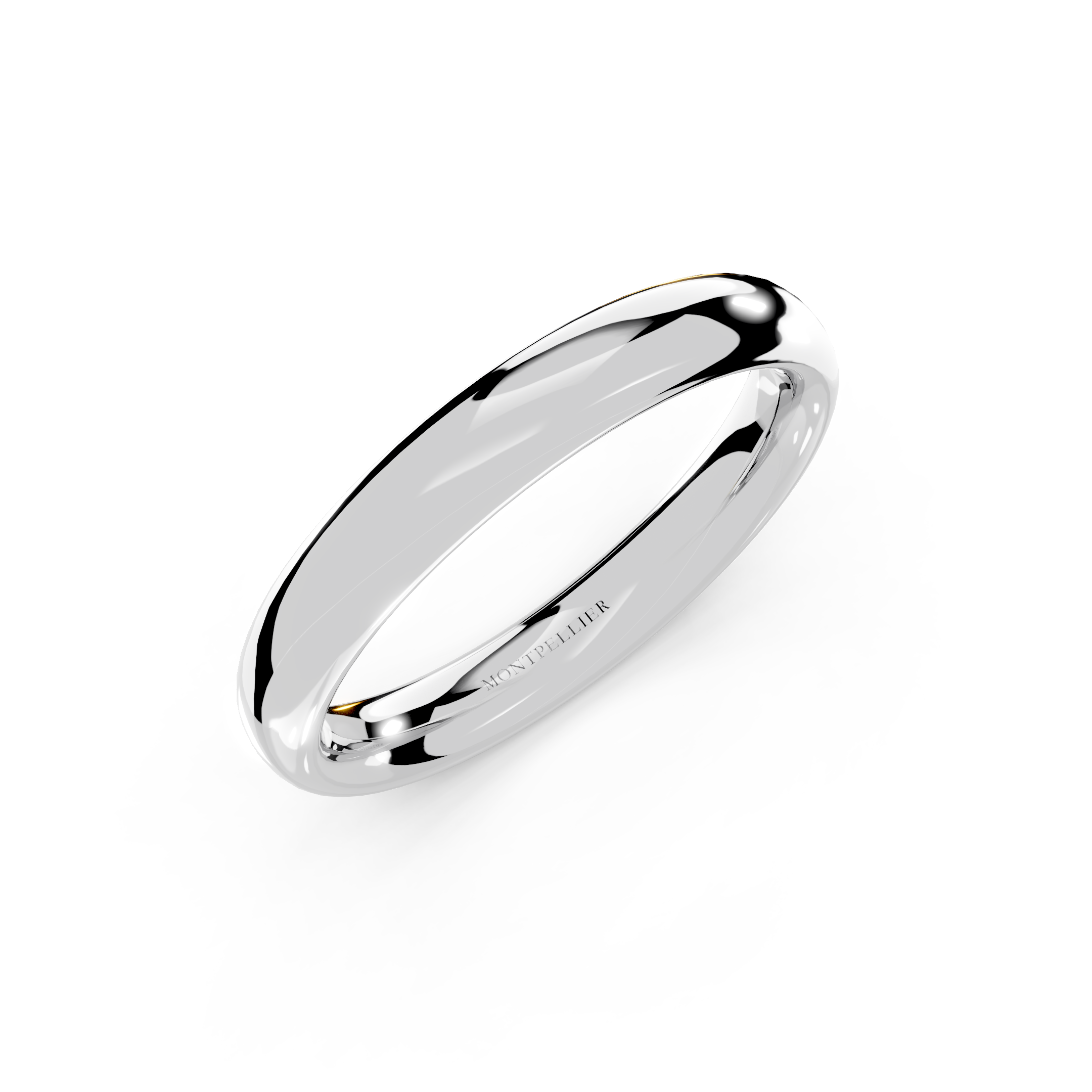 4.0mm Montpellier Fibonacci Wedding Band Platinum or 18ct Gold