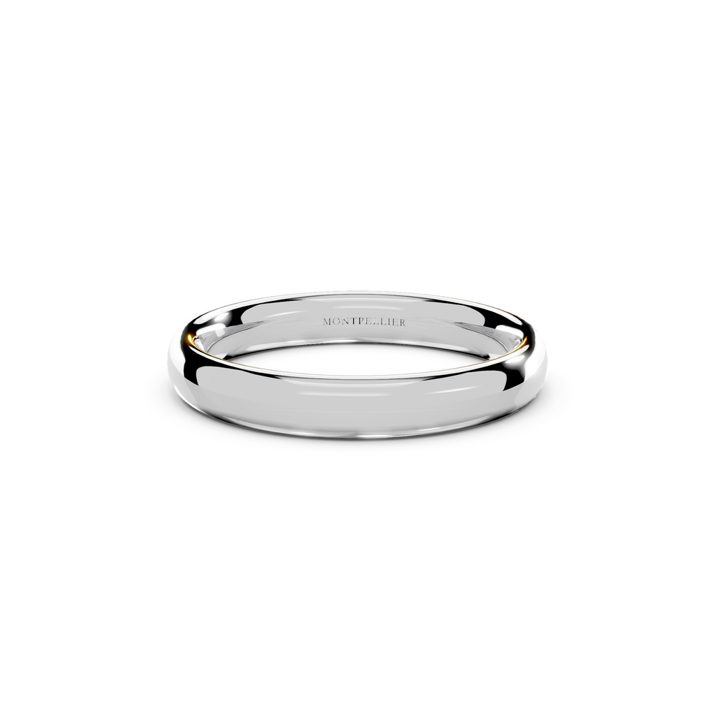 4.0mm Montpellier Fibonacci Wedding Band Platinum or 18ct Gold