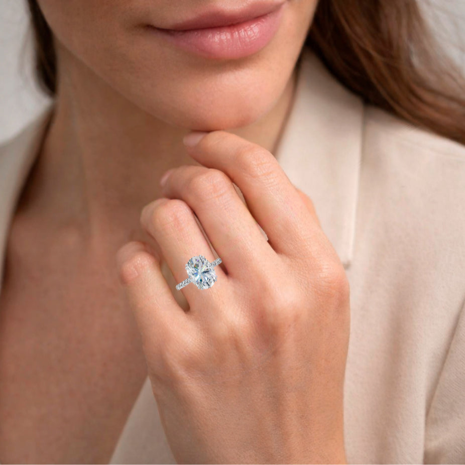 GIA 5.02ct F/SI2 Diamond Solitaire set in Platinum