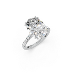 GIA 5.50ct D/VS1 Oval Diamond Solitaire set in Platinum with Diamond Shoulders