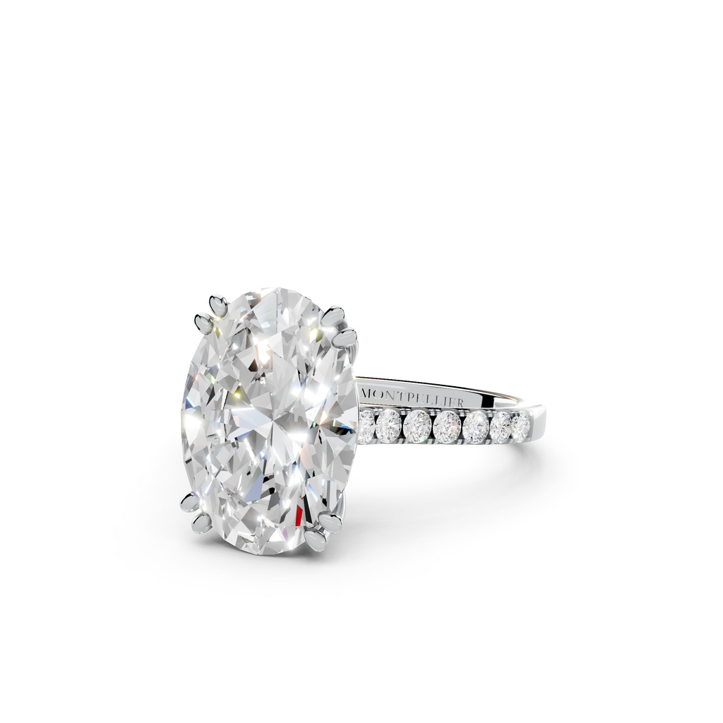 GIA 5.50ct D/VS1 Oval Diamond Solitaire set in Platinum with Diamond Shoulders