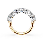 5.00ct Lab Grown 5 Stone Round Diamond Ring Platinum or 18ct Gold - The Montpellier Classic 5 Stone Ring