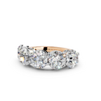 5.00ct Lab Grown 5 Stone Round Diamond Ring Platinum or 18ct Gold - The Montpellier Classic 5 Stone Ring