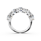 5.00ct Lab Grown 5 Stone Round Diamond Ring Platinum or 18ct Gold - The Montpellier Classic 5 Stone Ring