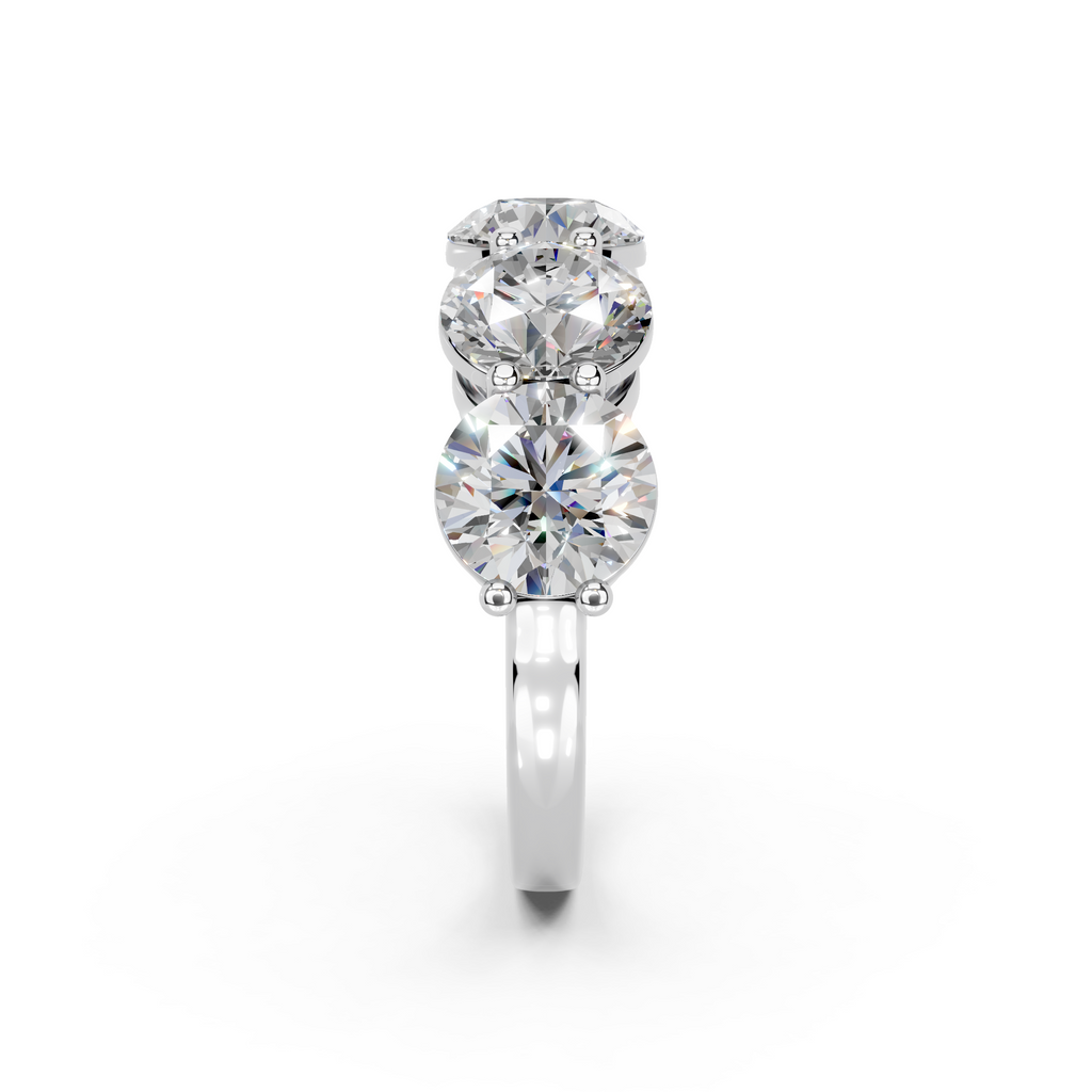 5.00ct Lab Grown 5 Stone Round Diamond Ring Platinum or 18ct Gold - The Montpellier Classic 5 Stone Ring