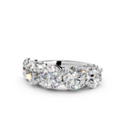 5.00ct Lab Grown 5 Stone Round Diamond Ring Platinum or 18ct Gold - The Montpellier Classic 5 Stone Ring