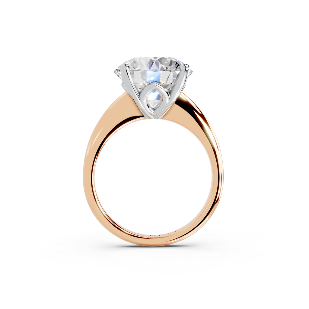IGI 5.00ct Lab Grown Diamond Solitaire Engagement Ring - The Montpellier Tulip