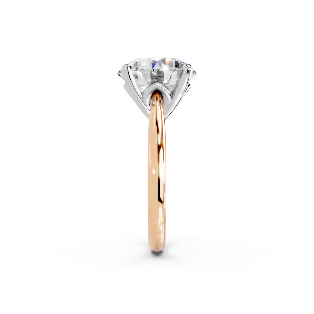 IGI 5.00ct Lab Grown Diamond Solitaire Engagement Ring - The Montpellier Tulip