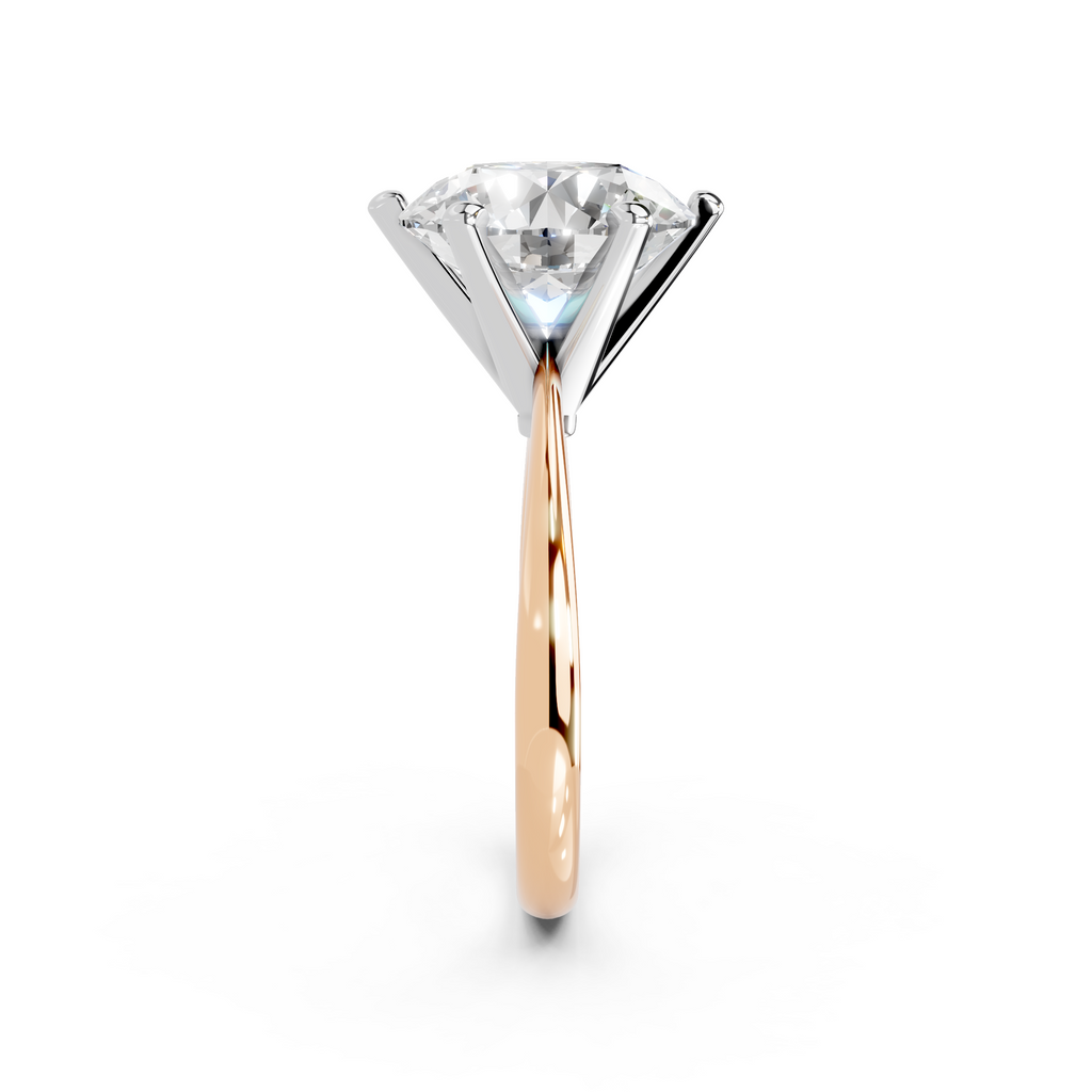 IGI 5.00ct Lab Grown Diamond Solitaire Engagement Ring - The Montpellier Classic 6 Claw