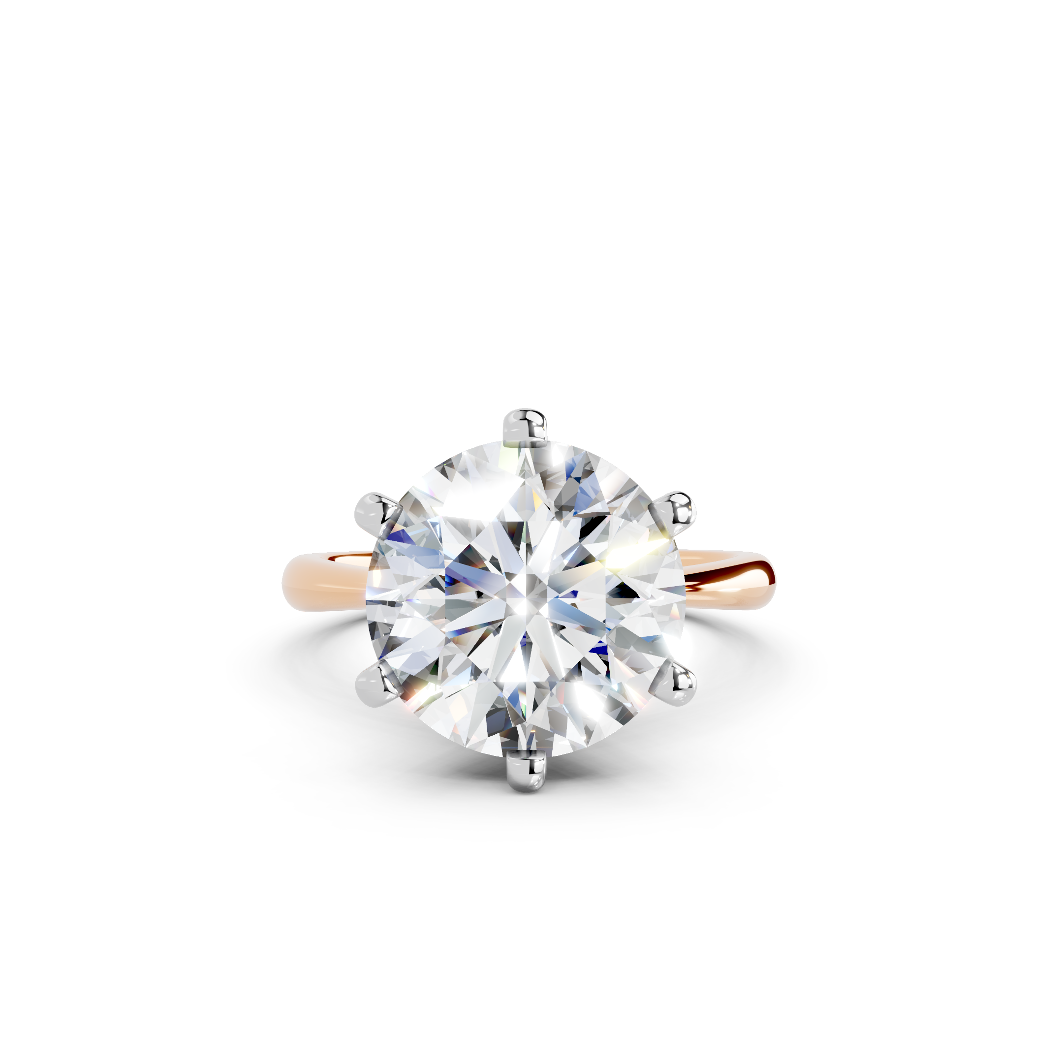 IGI 5.00ct Lab Grown Diamond Solitaire Engagement Ring - The Montpellier Classic 6 Claw