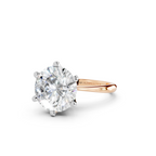 IGI 5.00ct Lab Grown Diamond Solitaire Engagement Ring - The Montpellier Classic 6 Claw