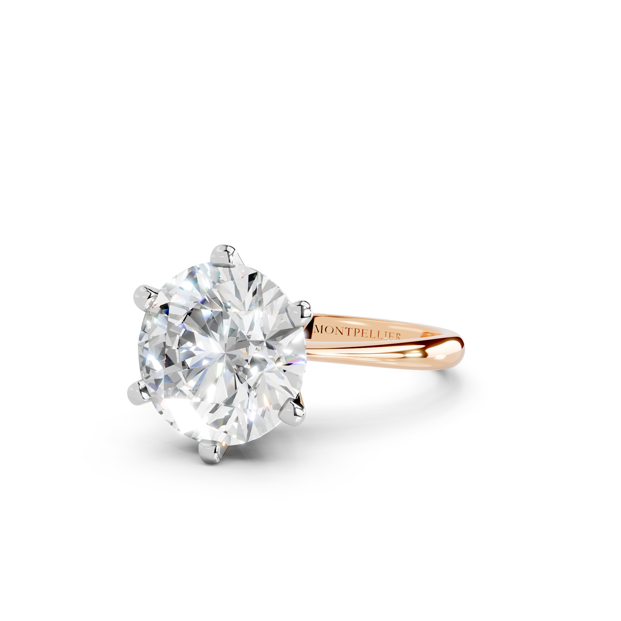 IGI 5.00ct Lab Grown Diamond Solitaire Engagement Ring - The Montpellier Classic 6 Claw