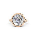 IGI 5.00ct Lab Grown Round Bezel Set Diamond Solitaire Engagement Ring Platinum or 18ct Gold