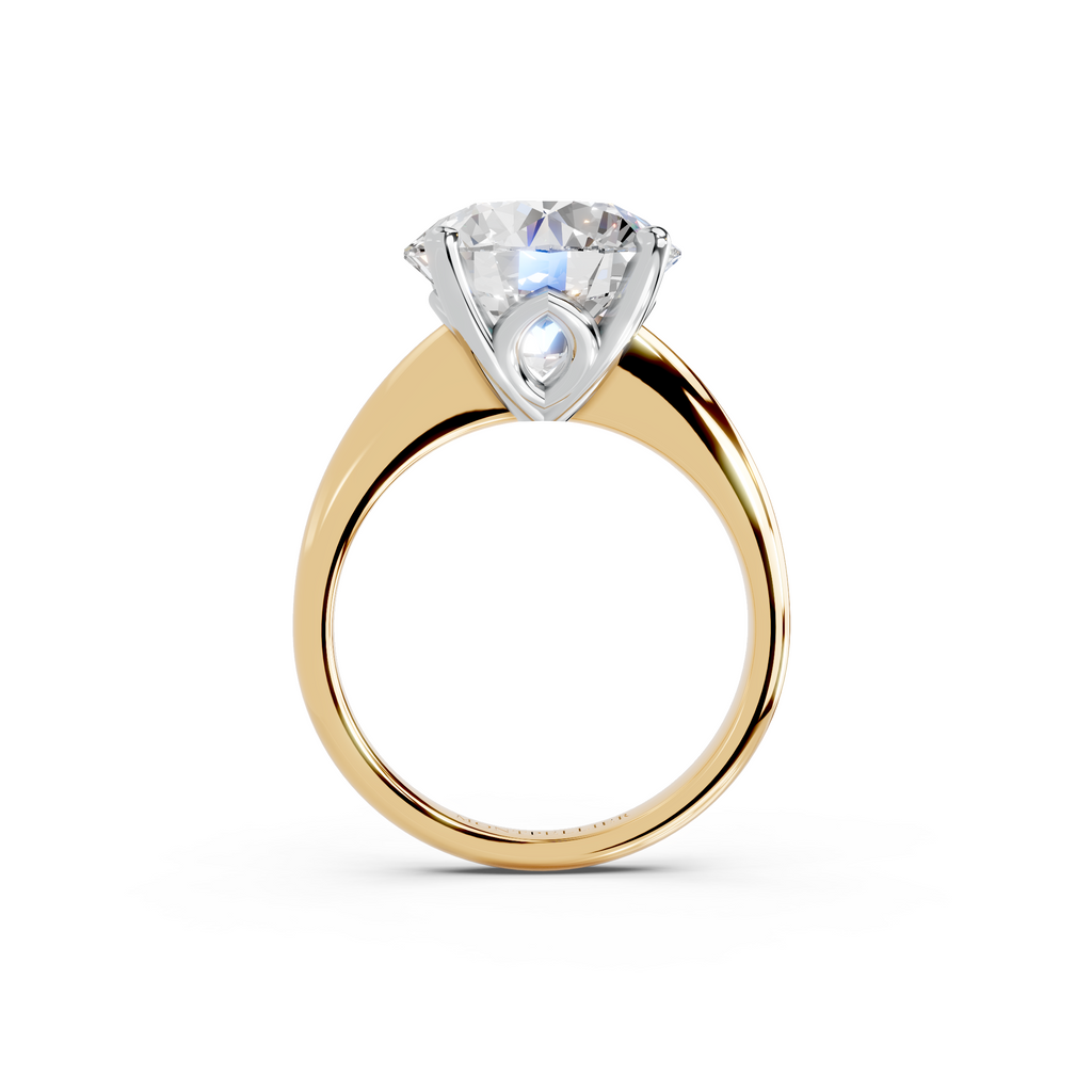 IGI 5.00ct Lab Grown Diamond Solitaire Engagement Ring - The Montpellier Tulip