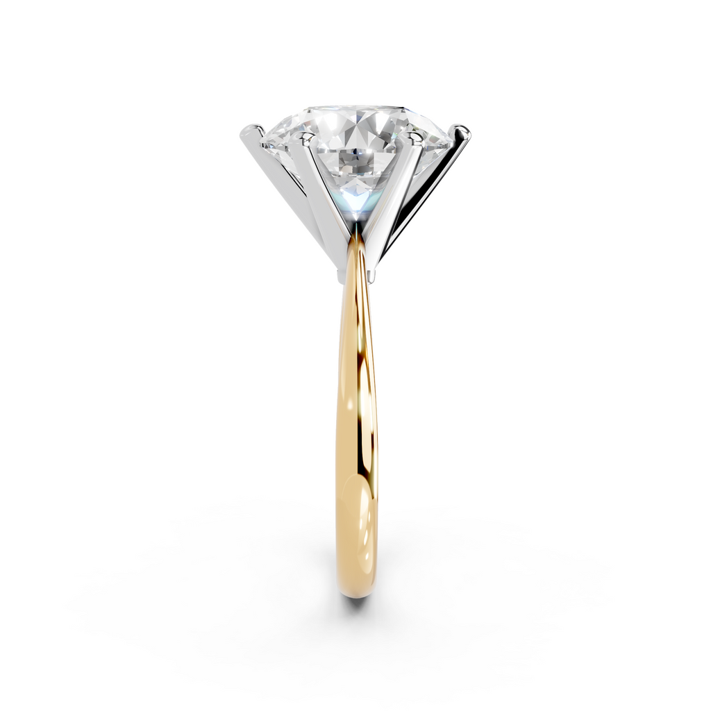 IGI 5.00ct Lab Grown Diamond Solitaire Engagement Ring - The Montpellier Classic 6 Claw