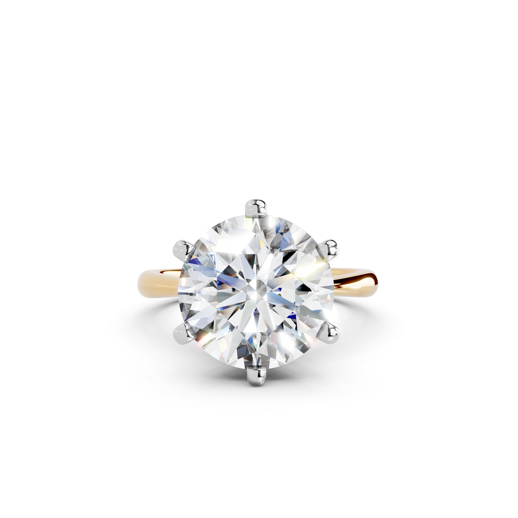 IGI 5.00ct Lab Grown Diamond Solitaire Engagement Ring - The Montpellier Classic 6 Claw
