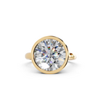 IGI 5.00ct Lab Grown Round Bezel Set Diamond Solitaire Engagement Ring Platinum or 18ct Gold