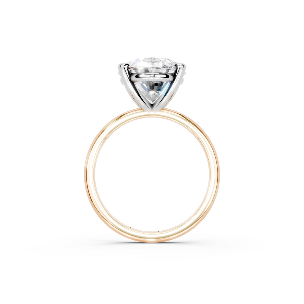 IGI 5.00ct Lab Grown Oval Diamond Solitaire Engagement Ring Platinum or 18ct Gold - The Montpellier Classic Oval