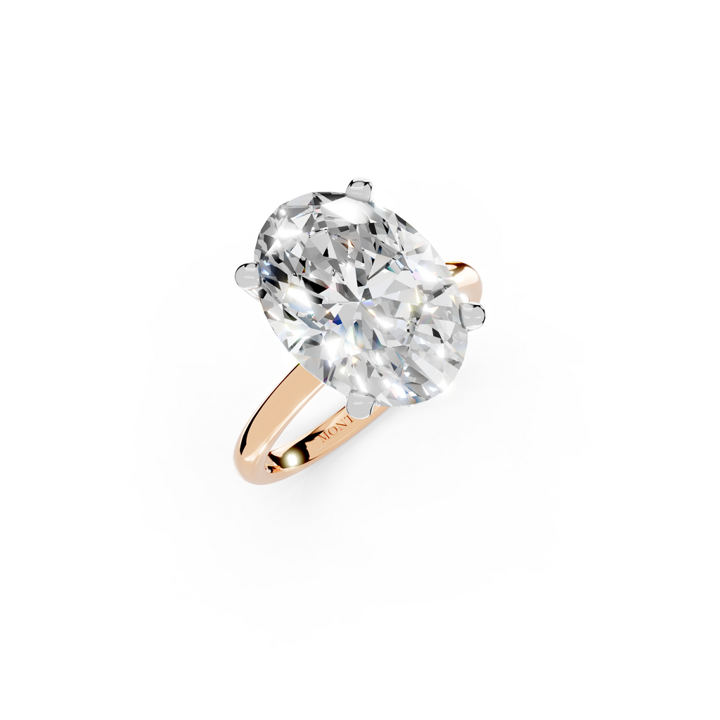 IGI 5.00ct Lab Grown Oval Diamond Solitaire Engagement Ring Platinum or 18ct Gold - The Montpellier Classic Oval
