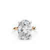 IGI 5.00ct Lab Grown Oval Diamond Solitaire Engagement Ring Platinum or 18ct Gold - The Montpellier Classic Oval