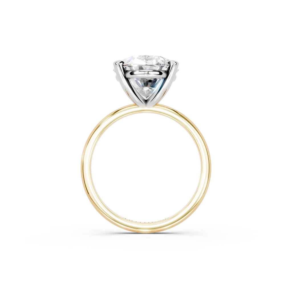 IGI 5.00ct Lab Grown Oval Diamond Solitaire Engagement Ring Platinum or 18ct Gold - The Montpellier Classic Oval