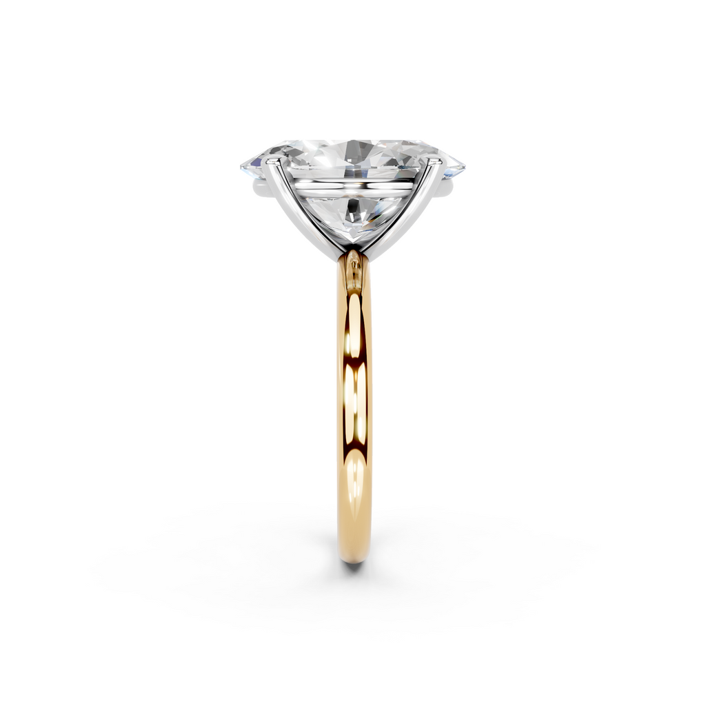 IGI 5.00ct Lab Grown Oval Diamond Solitaire Engagement Ring Platinum or 18ct Gold - The Montpellier Classic Oval