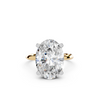 IGI 5.00ct Lab Grown Oval Diamond Solitaire Engagement Ring Platinum or 18ct Gold - The Montpellier Classic Oval