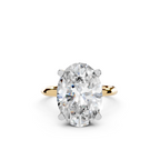 IGI 5.00ct Lab Grown Oval Diamond Solitaire Engagement Ring Platinum or 18ct Gold - The Montpellier Classic Oval