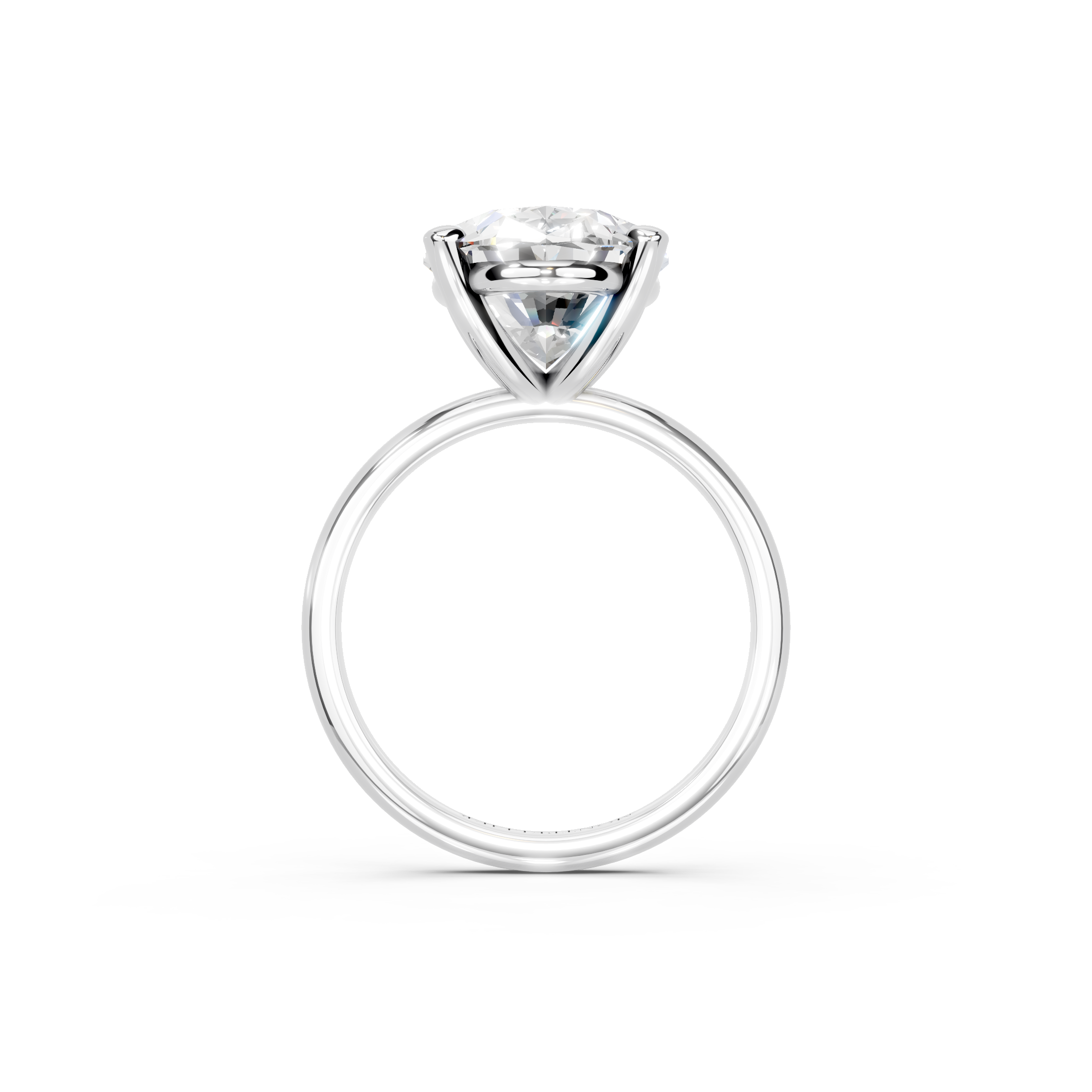 IGI 5.00ct Lab Grown Oval Diamond Solitaire Engagement Ring Platinum or 18ct Gold - The Montpellier Classic Oval
