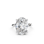 IGI 5.00ct Lab Grown Oval Diamond Solitaire Engagement Ring Platinum or 18ct Gold - The Montpellier Classic Oval