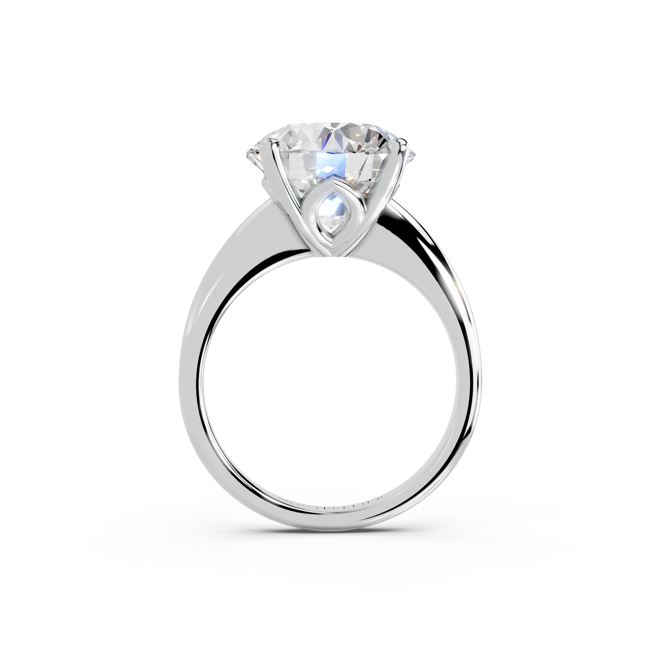 IGI 5.00ct Lab Grown Diamond Solitaire Engagement Ring - The Montpellier Tulip