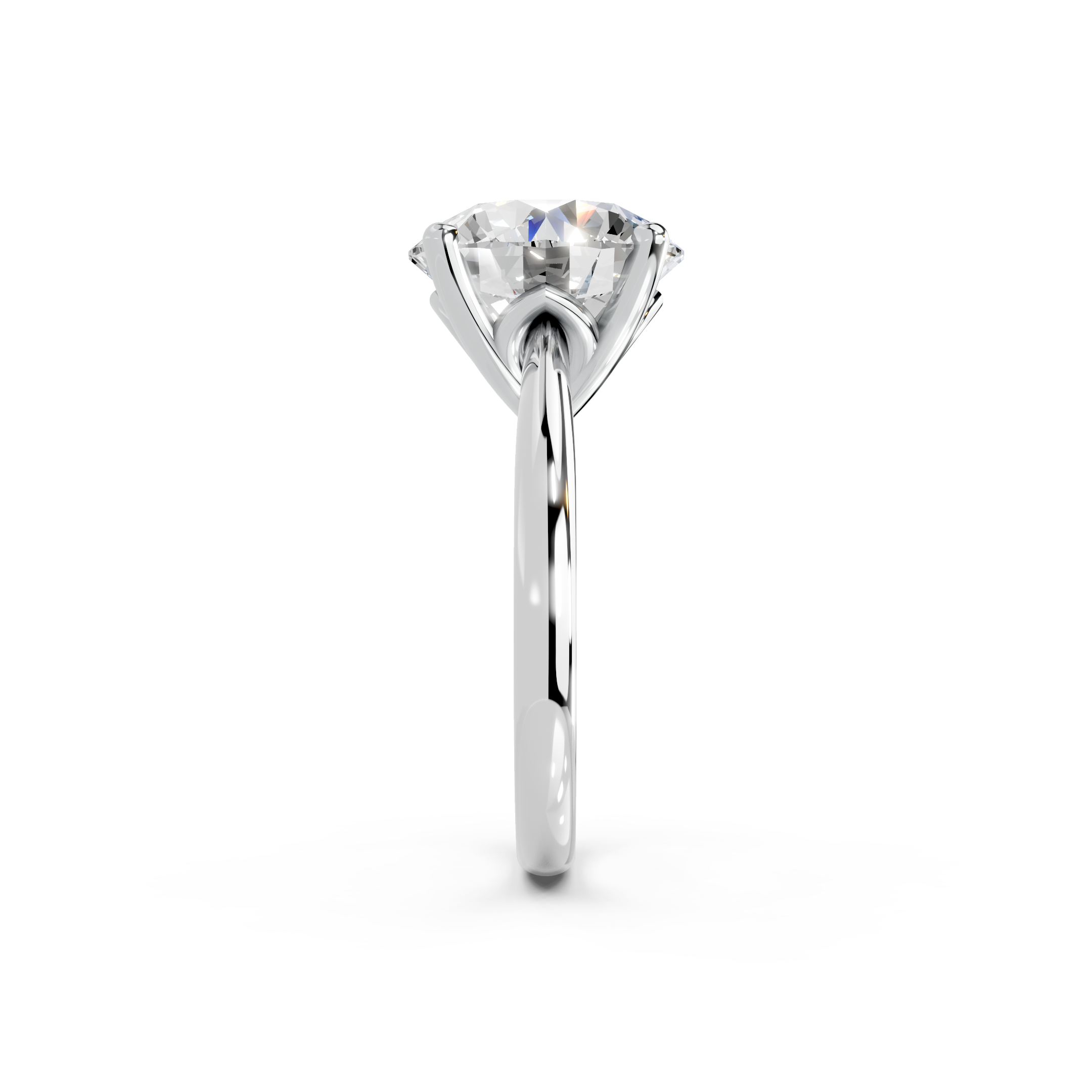 IGI 5.00ct Lab Grown Diamond Solitaire Engagement Ring - The Montpellier Tulip