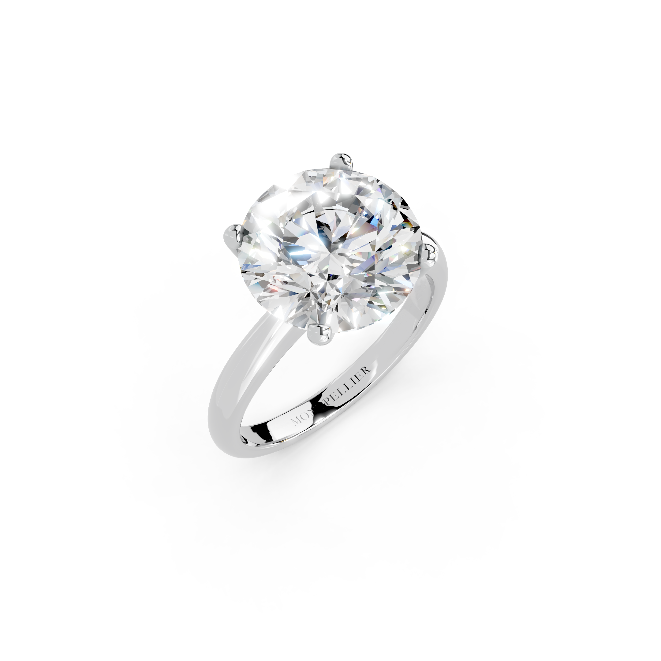 IGI 5.00ct Lab Grown Diamond Solitaire Engagement Ring - The Montpellier Tulip
